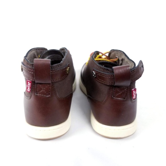 Levis Mens Atwater Sneakers Shoes 7 Brown Chukka - Picture 4 of 8